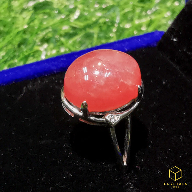 Rhodochrosite Ring