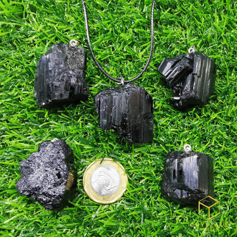 Black Tourmaline (Raw) Pendant