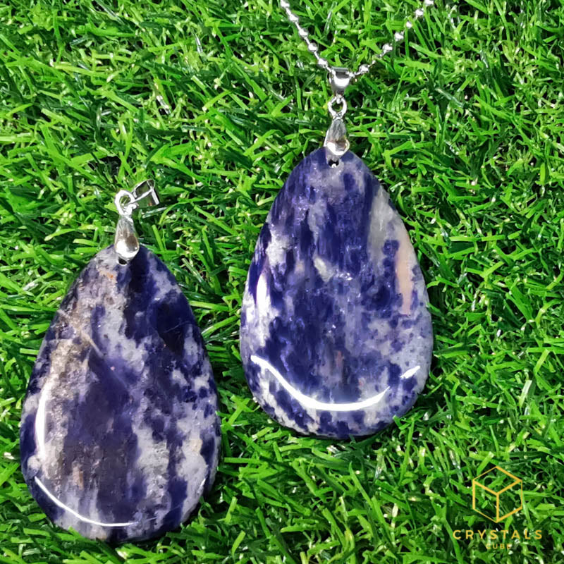Sodalite Teardrop Pendant - Big
