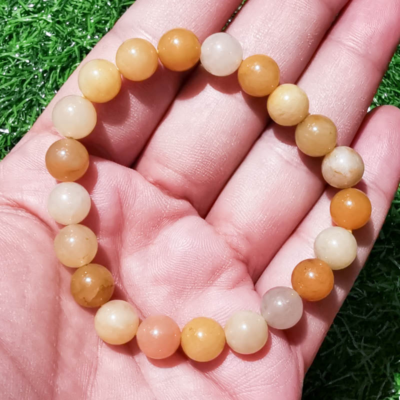 Yellow Jade (Dark) Bracelet