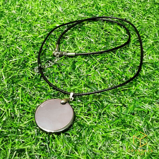 Terahertz Stone Pendant - Round Plate