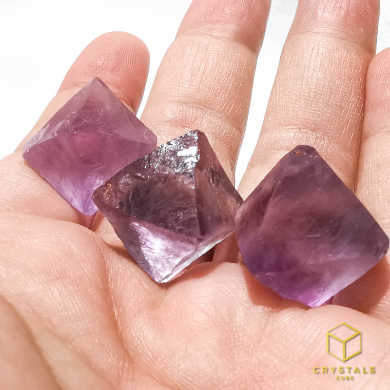 Fluorite (Purple) Diamond Raw