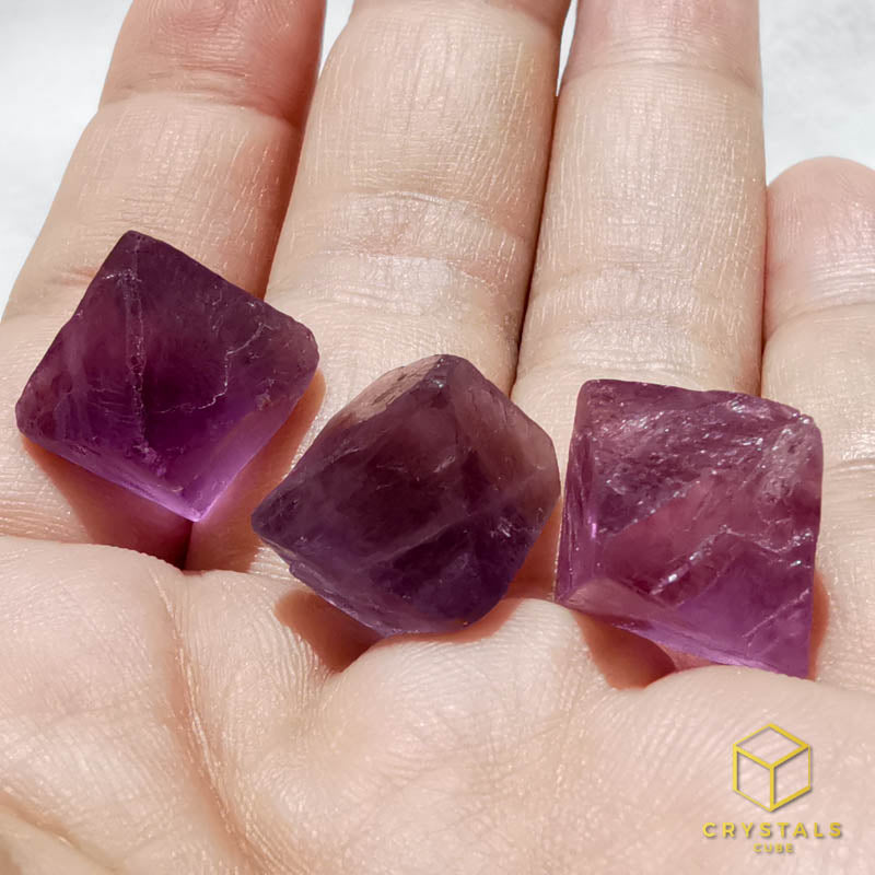 Fluorite (Purple) Diamond Raw