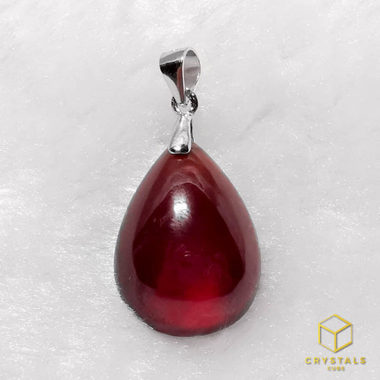 Hessonite Garnet Pendant