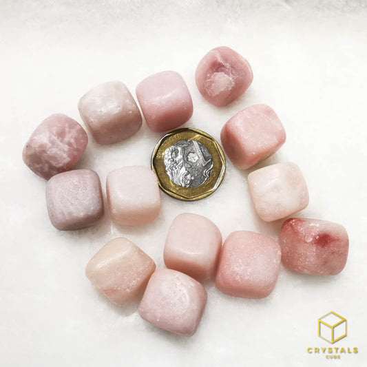 Pink Opal Cube Tumble