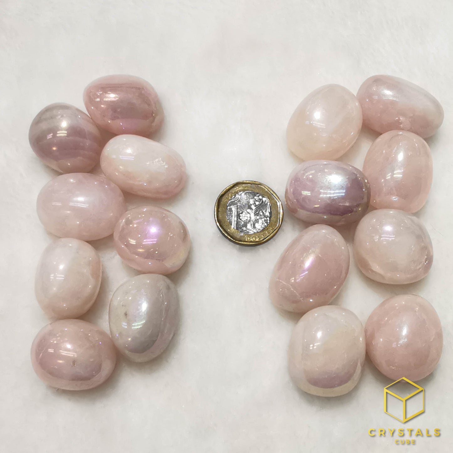 Aura Rose Quartz Tumble