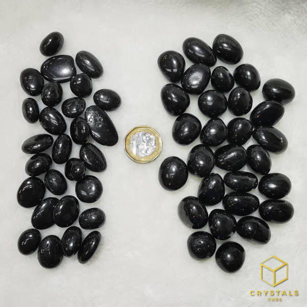 Black Tourmaline (Schorl) Round Tumble
