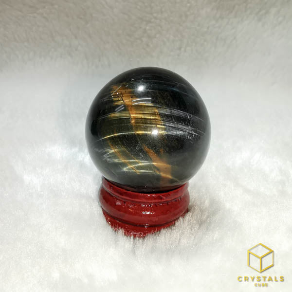 Tiger's Eye Premium Sphere - Blue