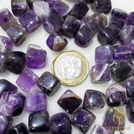 Chervon Amethyst Mini Cube Tumble