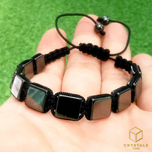 Hematite Adjustable String Bracelet