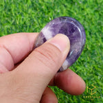 Load image into Gallery viewer, Chevron Amethyst Worry Stone

