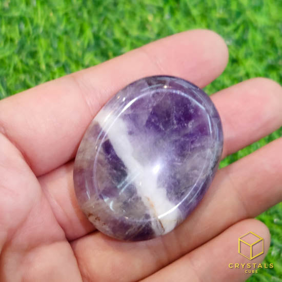 Chevron Amethyst Worry Stone