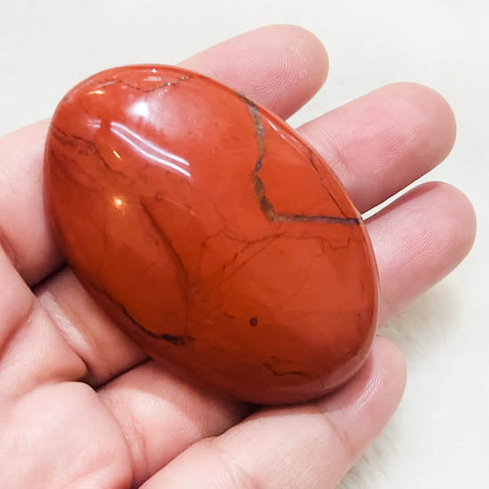 Red Jasper Palm Stone