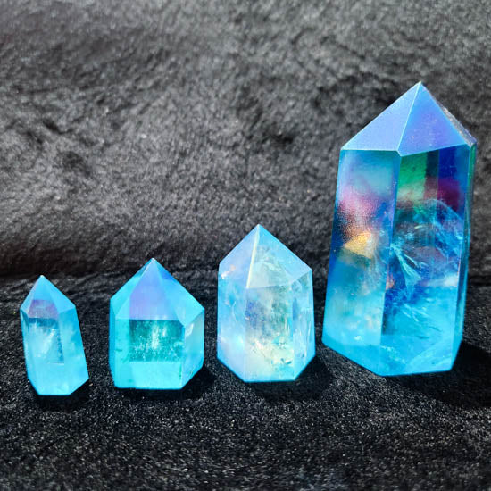 Aqua Aura Quartz Point