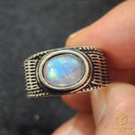 Load image into Gallery viewer, Rainbow Moonstone*** Ring - Adjustable
