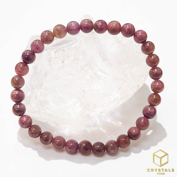 Pink/Red Tourmaline Bracelet