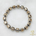 Load image into Gallery viewer, Pyrite Cube Bracelet
