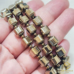 Load image into Gallery viewer, Pyrite Cube Bracelet
