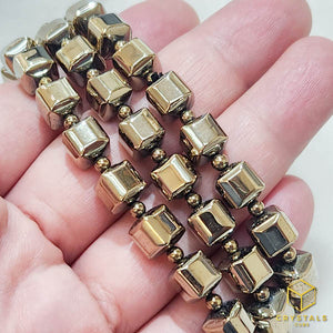 Pyrite Cube Bracelet