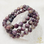 Load image into Gallery viewer, Pink/Red Tourmaline With Quartz Bracelet
