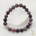 Load image into Gallery viewer, Pink/Red Tourmaline With Quartz Bracelet
