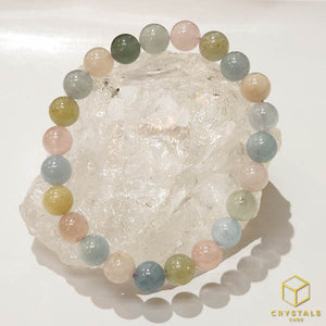 Beryl** (Aquamarine & Morganite) Bracelet - 8-8.3mm