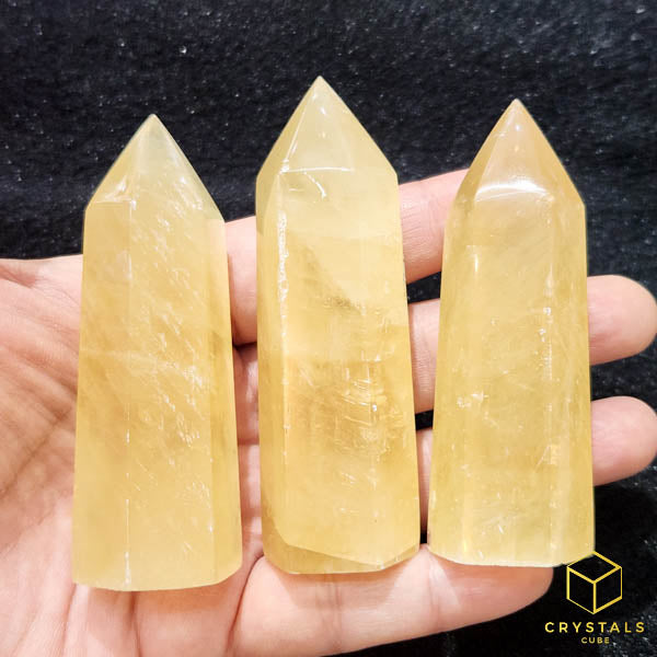 Golden Calcite Point