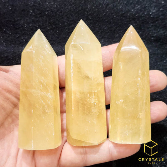 Golden Calcite Point