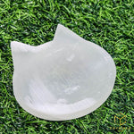 Load image into Gallery viewer, Selenite Cat Plate/Slab

