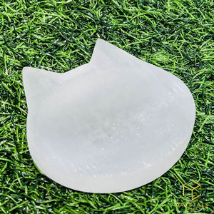 Selenite Cat Plate/Slab