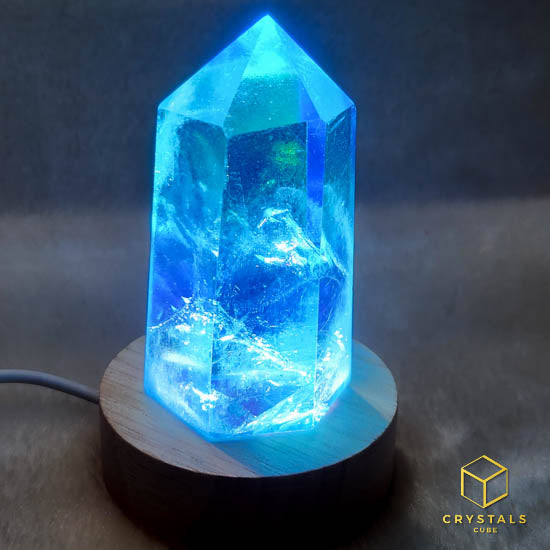 Aqua Aura Quartz Point LED Lamp