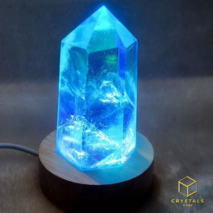 Aqua Aura Quartz Point LED Lamp