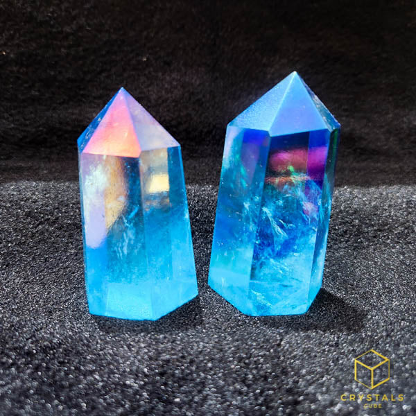 Aqua Aura Quartz Point LED Lamp