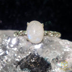 Load image into Gallery viewer, Rainbow Moonstone Ring - Adjustable
