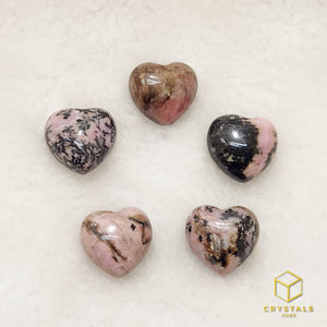 Mini Crystal Heart - Amethyst, Rose Quartz, Green Aventurine, Rhodonite & Fluorite
