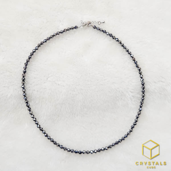 Terahertz Stone Necklace / Bracelet - Faceted 4mm