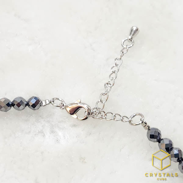 Terahertz Stone Necklace / Bracelet - Faceted 4mm