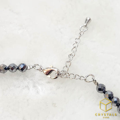 Terahertz Stone Necklace / Bracelet - Faceted 4mm