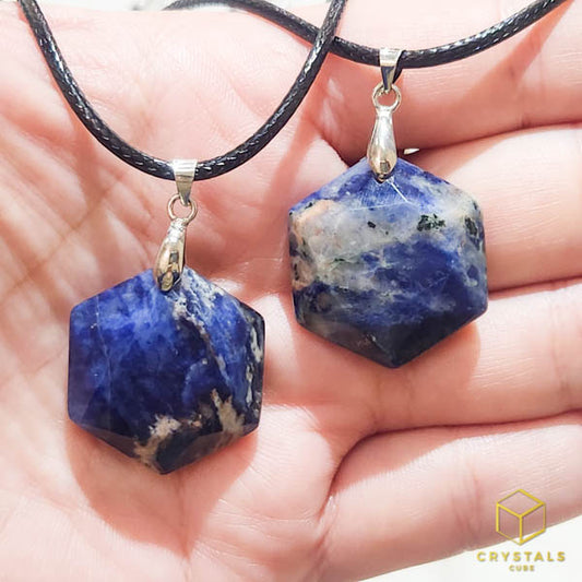 Sodalite Star of David Pendant