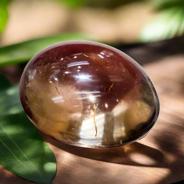 Smokey Quartz Palm Stone