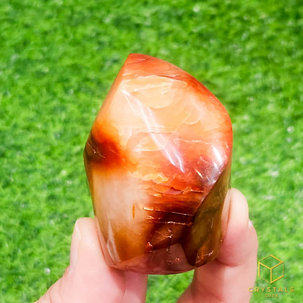 Agate (Red/Orange) Carnelian Flame – Crystal Tale