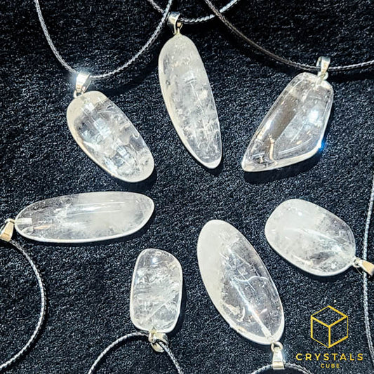 Clear Quartz Tumble Pendant