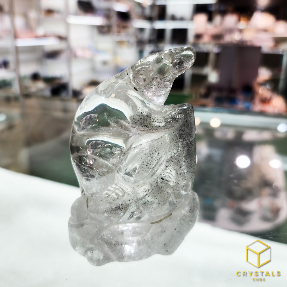 Clear Quartz Fortune Rat