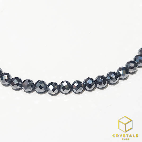 Terahertz Stone Anklet - Faceted 4mm - Ease Pain & Enhance Recovery