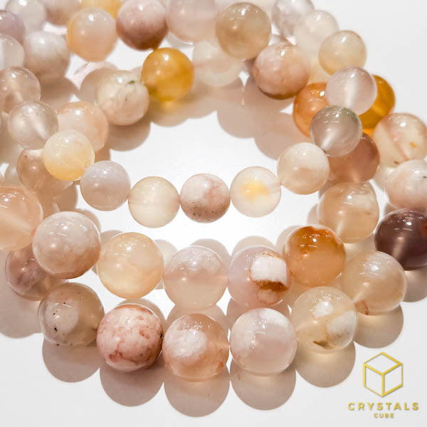Sakura (Cherry Blossom) Agate Bracelet