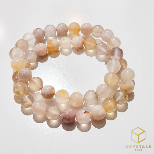 Sakura (Cherry Blossom) Agate Bracelet