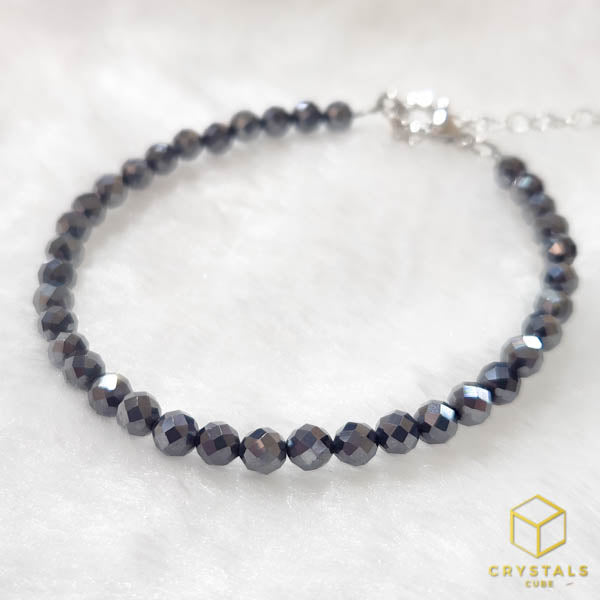 Terahertz Stone Bracelet - Faceted 4mm - Ease Pain & Enhance Recovery