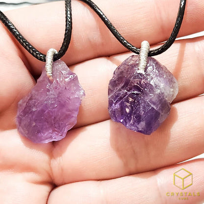 Raw Crystal Pendant - Clear Quartz, Amethyst, Labradorite, Sodalite, Apatite, Amazonite, Rose Quartz, Green Amethyst, Fluorite & Smokey Quartz