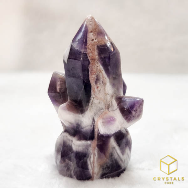 Crystal Cluster Carving - Amethyst, Citrine & Rose Quartz