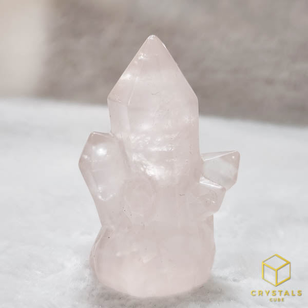 Crystal Cluster Carving - Amethyst, Citrine & Rose Quartz